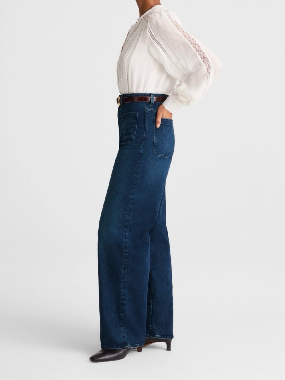 Madewell Curvy Emmett Wide-Leg Jean - Size 27  - NWT - Picture 2 of 9